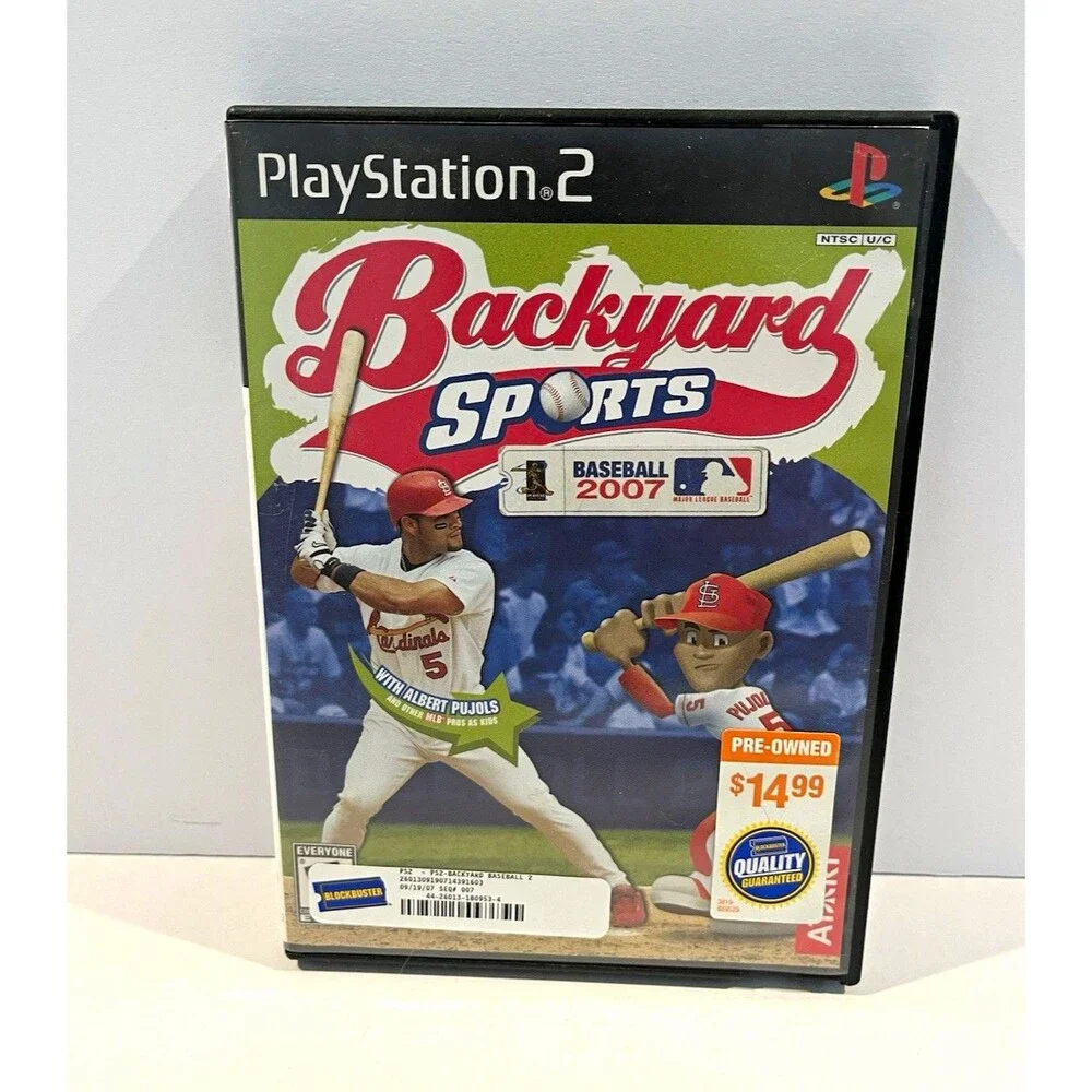 Backyard Sports: Baseball 2007 (Sony PlayStation 2, 2007) E-Everyone